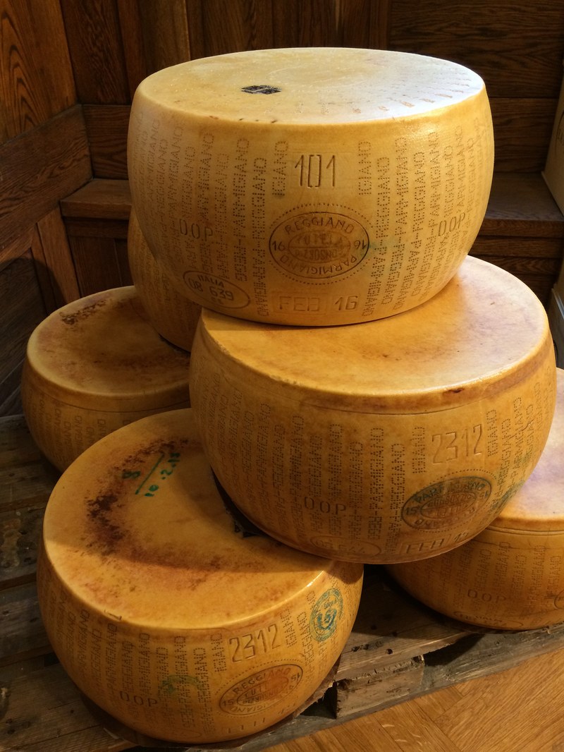 Parmigiano Reggiano wheels by Ferrarini and Bonetti